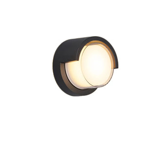 ZOWALA - Contemporary Rectangular Black Outdoor Wall Sconce Image - 13