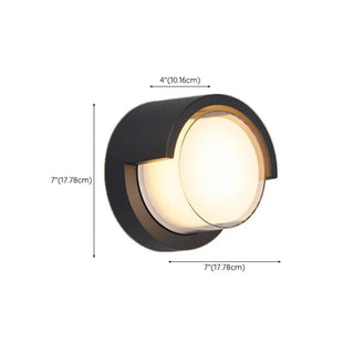 ZOWALA - Contemporary Rectangular Black Outdoor Wall Sconce Image - 20