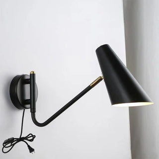 Rotatable Contemporary White Cone Wall Sconce Light Zawala Image - 17