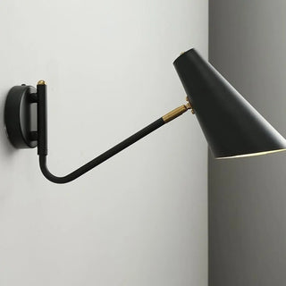 Rotatable Contemporary White Cone Wall Sconce Light Zawala Image - 18