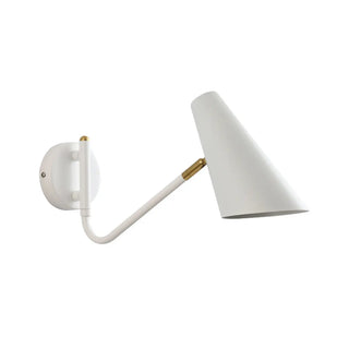 Rotatable Contemporary White Cone Wall Sconce Light Zawala Image - 8