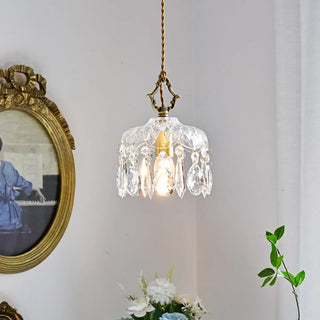 ZOWALA - Modern Elegant Crystal Dome Adjustable Pendant Light Image - 1