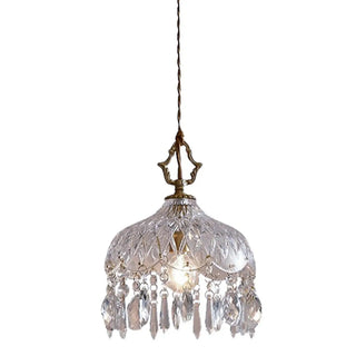 ZOWALA - Modern Elegant Crystal Dome Adjustable Pendant Light Image - 13