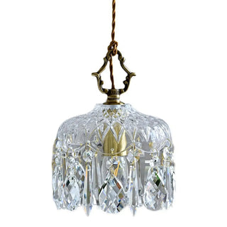 ZOWALA - Modern Elegant Crystal Dome Adjustable Pendant Light Image - 14
