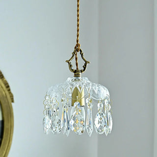 ZOWALA - Modern Elegant Crystal Dome Adjustable Pendant Light Image - 8