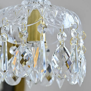 ZOWALA - Modern Elegant Crystal Dome Adjustable Pendant Light Image - 9