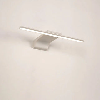 Bathroom White Modern Linear Metal LED Vanity Light Zawala Image - 15