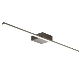 Bathroom White Modern Linear Metal LED Vanity Light Zawala Image - 23