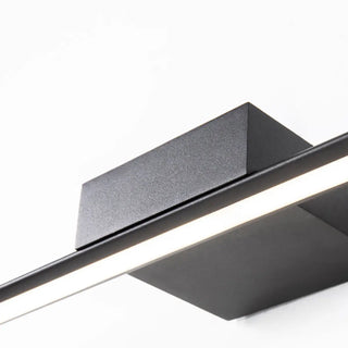 Bathroom White Modern Linear Metal LED Vanity Light Zawala Image - 24