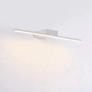 Bathroom White Modern Linear Metal LED Vanity Light Zawala Image - 7