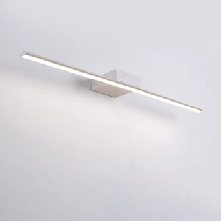 Bathroom White Modern Linear Metal LED Vanity Light Zawala Image - 8