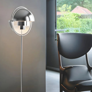 ZOWALA - Contemporary Silver Tiered Globe LED Floor Lamp Image - 12