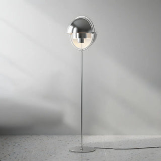 ZOWALA - Contemporary Silver Tiered Globe LED Floor Lamp Image - 6