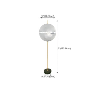 Artistic Spherical Glass PostKrisi F 64 Floor Lamp Zawala #size