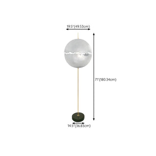 Artistic Spherical Glass PostKrisi F 64 Floor Lamp Zawala Image - 13