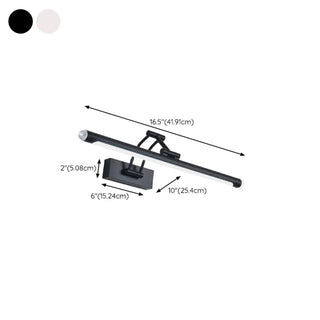 Contemporary LED Adjustable Linear Metal Vanity Light Zawala Image - 18