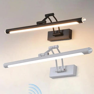 Contemporary LED Adjustable Linear Metal Vanity Light Zawala Image - 5