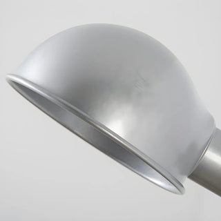 Contemporary Swing Arm Metal Dome Dining Silver Wall Sconce Image - 12