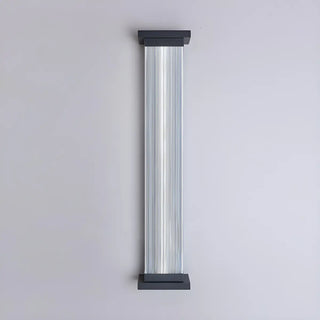 Contemporary Vertical Metal Exterior Black Wall Light Zawala Image - 10
