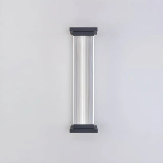 Contemporary Vertical Metal Exterior Black Wall Light Zawala Image - 19