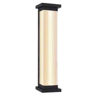 Contemporary Vertical Metal Exterior Black Wall Light Zawala Image - 22