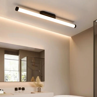 Contemporary Linear LED Bathroom Black Vanity Light Zawala Image - 2
