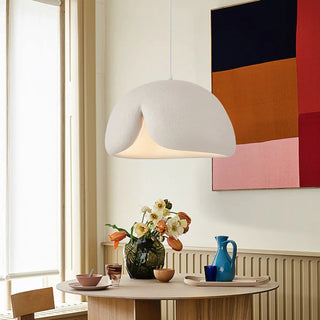 Contemporary Bowl Resin Pendant Light for Dining Room Zawala Image - 1