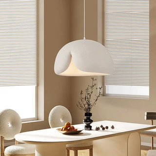 Contemporary Bowl Resin Pendant Light for Dining Room Zawala Image - 2