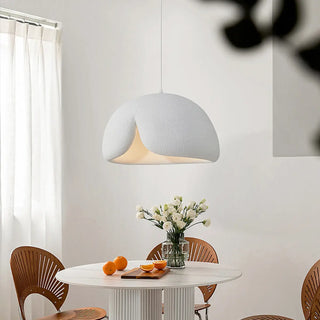 Contemporary Bowl Resin Pendant Light for Dining Room Zawala Image - 3