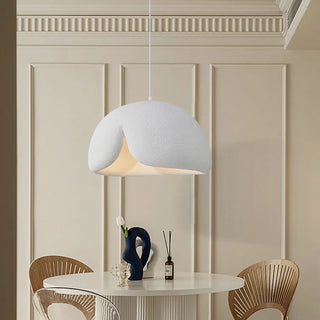 Contemporary Bowl Resin Pendant Light for Dining Room Zawala Image - 4