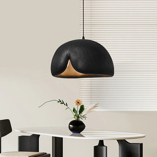 Contemporary Bowl Resin Pendant Light for Dining Room Zawala Image - 5