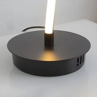Minimalist White Curved LED Living Room Floor Lamp Zawala Image - 9