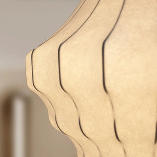 ZOWALA - Modern Lantern White Fabric Pendant Light Flexible Image - 12