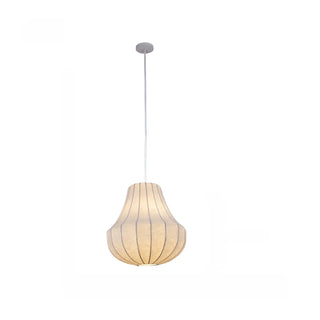 ZOWALA - Modern Lantern White Fabric Pendant Light Flexible Image - 3