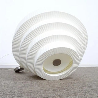 ZOWALA - Tiered White Fabric Adjustable Height Drum Chandelier Image - 13
