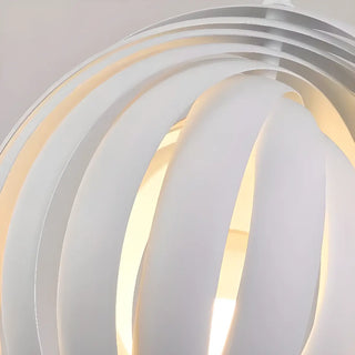 ZOWALA - Contemporary Circle Aluminum Dining White Pendant Light Image - 7