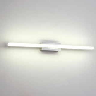 Contemporary White Linear LED Vanity Light Fixture Zawala Image - 4