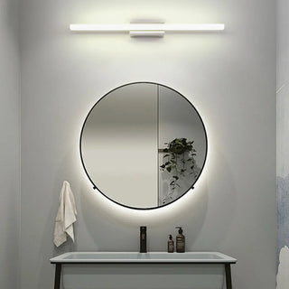 Contemporary White Linear LED Vanity Light Fixture Zawala Image - 3