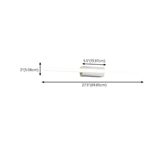 Contemporary White Linear LED Vanity Light Fixture Zawala Image - 11