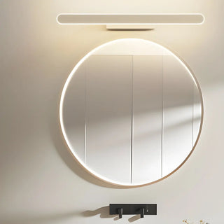 Contemporary White Oval LED Bathroom Vanity Light Zawala Image - 1