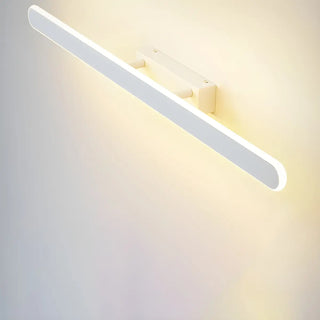 Contemporary White Oval LED Bathroom Vanity Light Zawala Image - 10