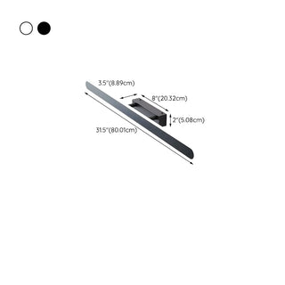 Contemporary White Oval LED Bathroom Vanity Light Zawala Image - 18