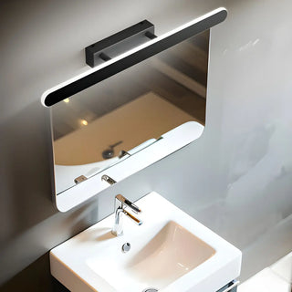 Contemporary White Oval LED Bathroom Vanity Light Zawala Image - 6