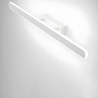 Contemporary White Oval LED Bathroom Vanity Light Zawala Image - 8