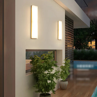 ZOWALA - Contemporary LED White Rectangular Exterior Wall Light Image - 1