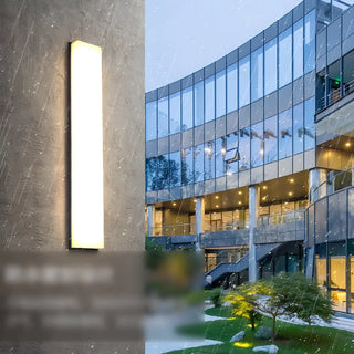 ZOWALA - Contemporary LED White Rectangular Exterior Wall Light Image - 18