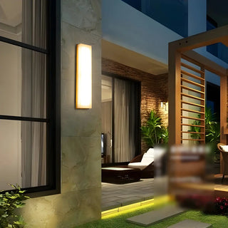 ZOWALA - Contemporary LED White Rectangular Exterior Wall Light Image - 2