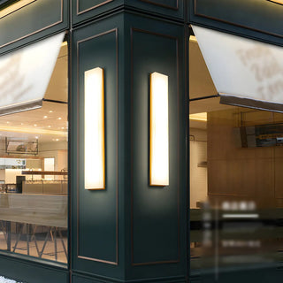 ZOWALA - Contemporary LED White Rectangular Exterior Wall Light Image - 3