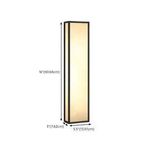 Contemporary Vertical Metal Resin External Wall Light Zawala #size