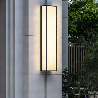 Contemporary Vertical Metal Resin External Wall Light Zawala Image - 3